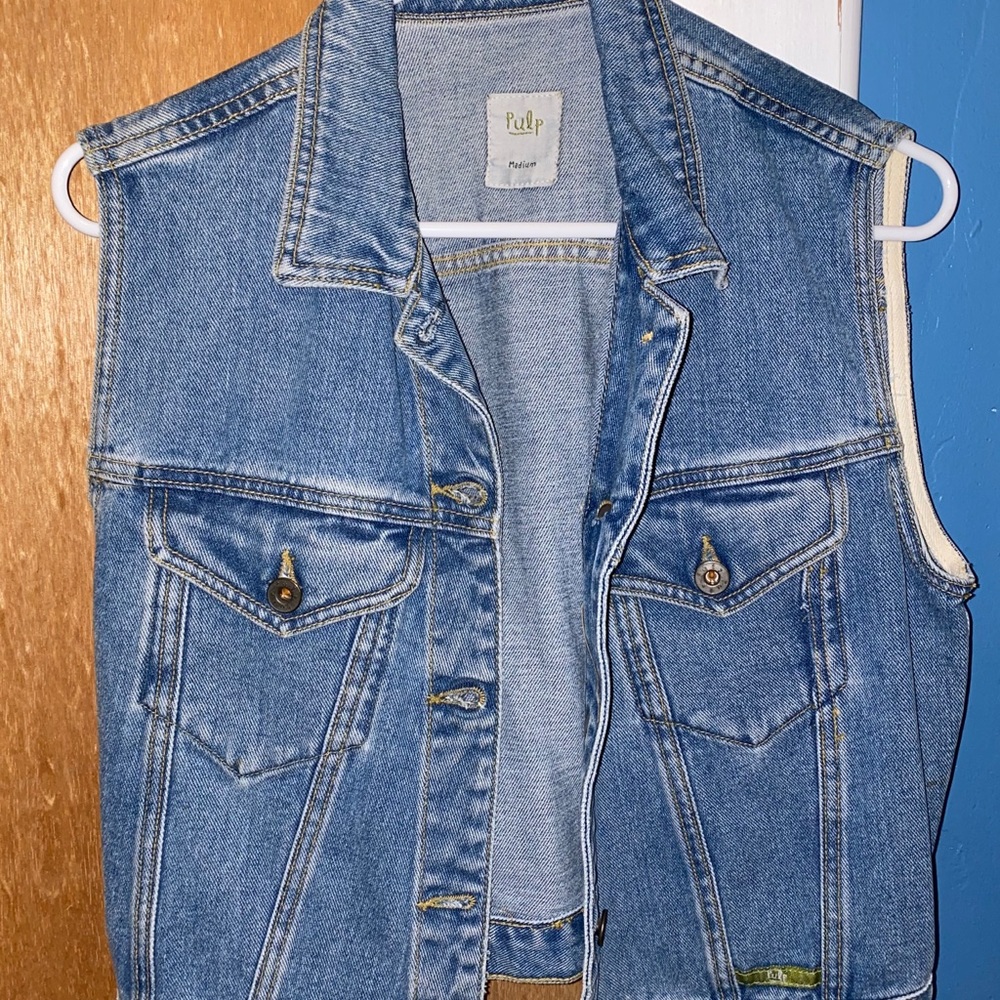 Denim vest size medium